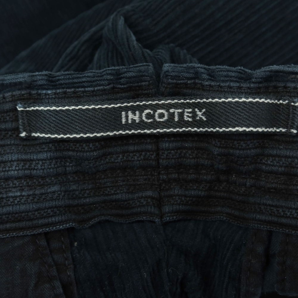 【中古】インコテックス INCOTEX コットン コーデュロイパンツ ネイビー【サイズ31】【NVY】【A/W】【状態ランクB】【メンズ】【759069】