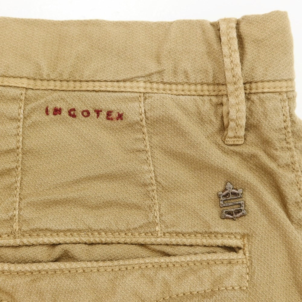 [Used] INCOTEX stretch cotton slacks, beige [31] [Condition rank B] ​​[Men&