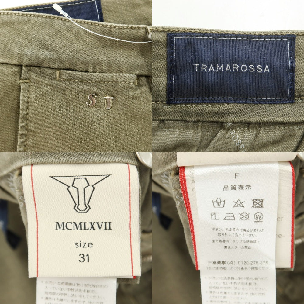 [Used] Tramarossa Color Denim Slacks Pants Khaki [31] [Condition Rank B] ​​[Men&