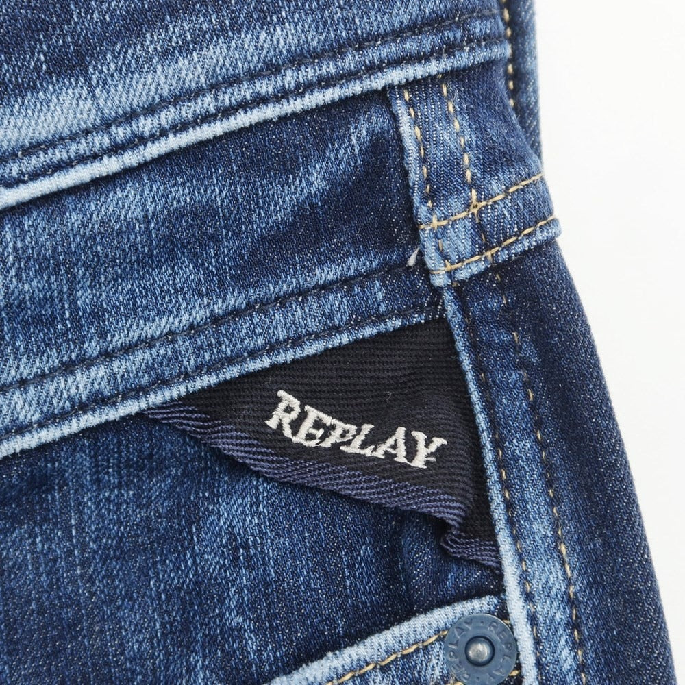 [Used] REPLAY Stretch Denim Pants Jeans Navy [31] [Condition Rank B] ​​[Men&