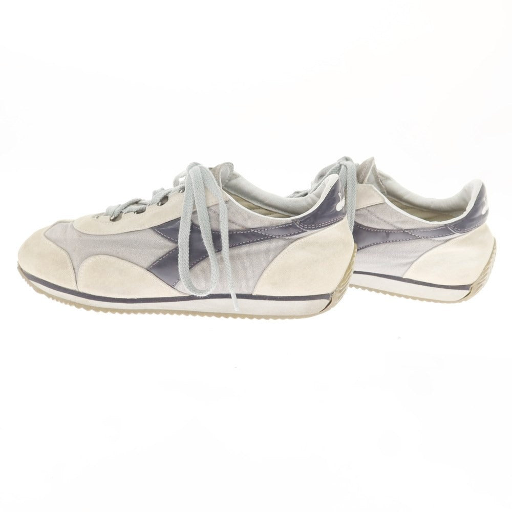 【中古】ディアドラ Diadora HERITAGE EQUIPE スニーカー グレーxべージュ【 27cm位（表記なし） 】【 状態ランクC 】【 メンズ 】