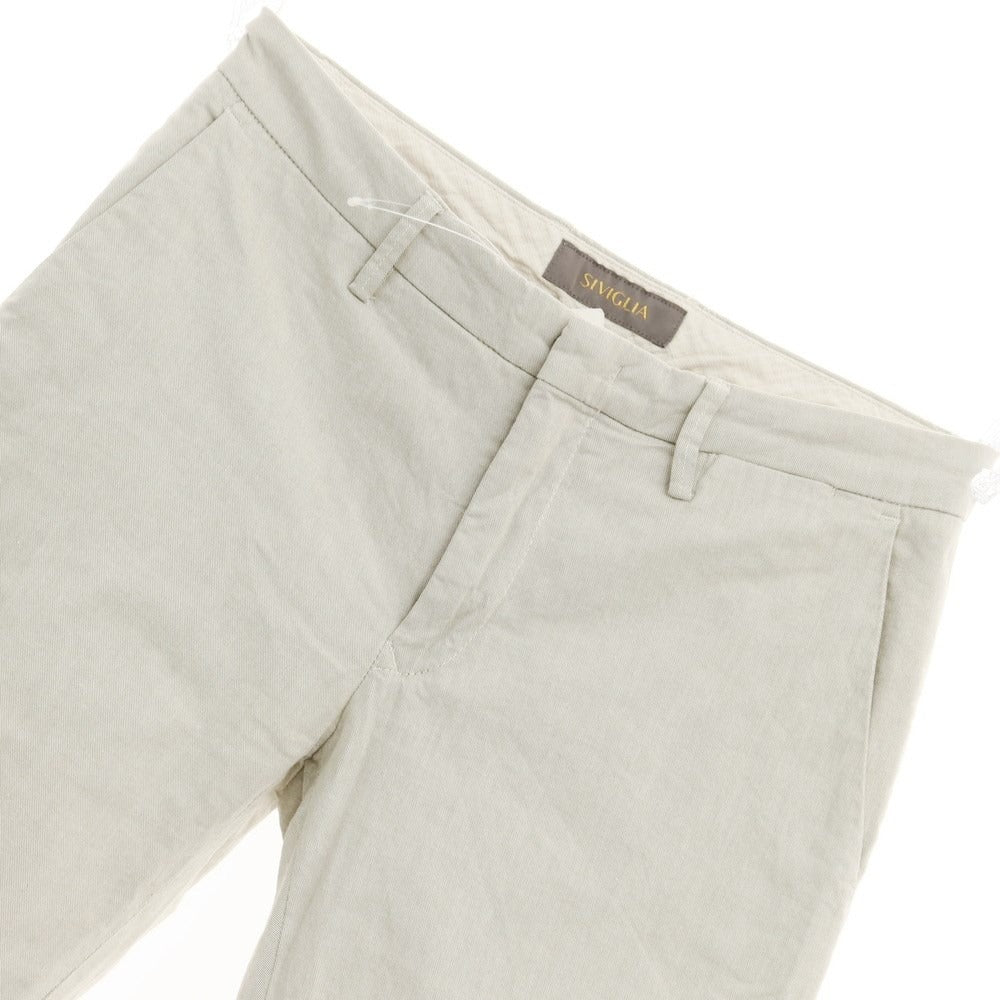 [Used] SIVIGLIA stretch cotton slacks, beige [30] [Condition: C] [Men&