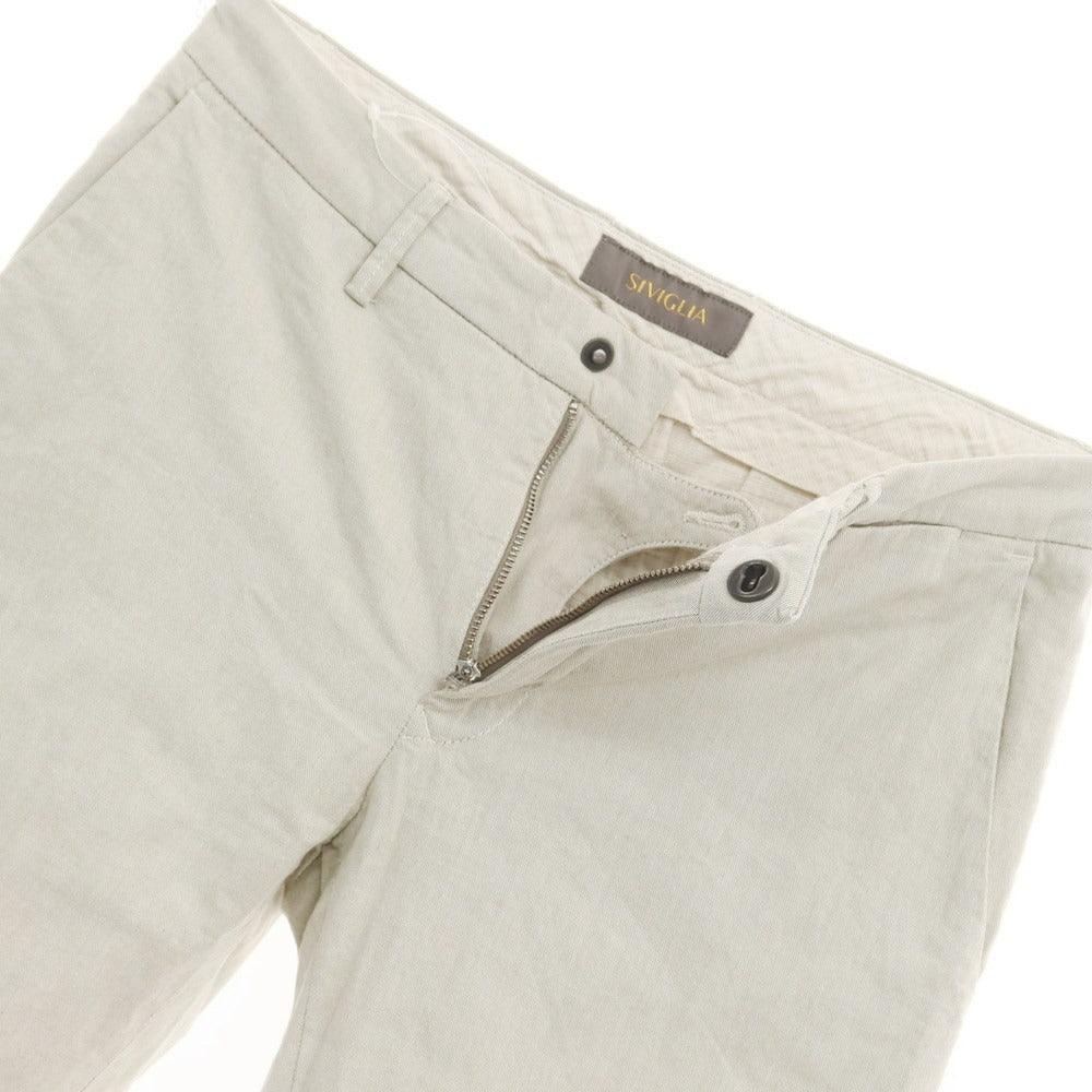 [Used] SIVIGLIA stretch cotton slacks, beige [30] [Condition: C] [Men&