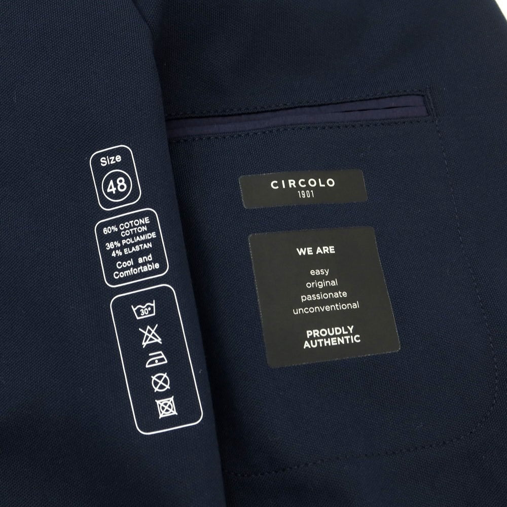 [Used] [Unused] CIRCOLO 1901 Polyester Cotton Jersey Jacket Dark Navy [48] [Condition Rank S] [Men&