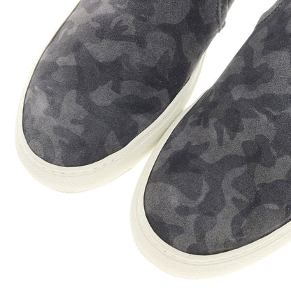 [Used] PUEBLO suede camouflage pattern slip-on sneakers, grey [43] [Condition rank B] ​​[Men&