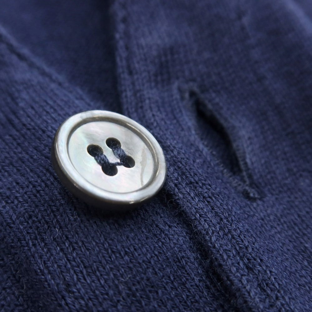 [Used] GRAN SASSO High Gauge Cotton Gilet Knit Vest Navy [44] [Condition Rank C] [Men&