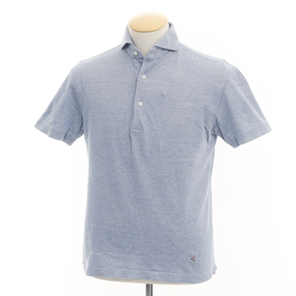 [Used] GUY ROVER Pique Cotton Short Sleeve Polo Shirt Light Blue [S] [Condition Rank C] [Men&