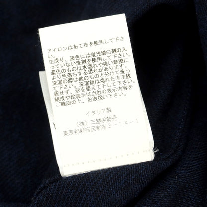 [Used] GUY ROVER Cotton Pique Wide Collar Casual Shirt Navy [Size S] [NVY] [S/S/A/W] [Condition Rank C] [Men&