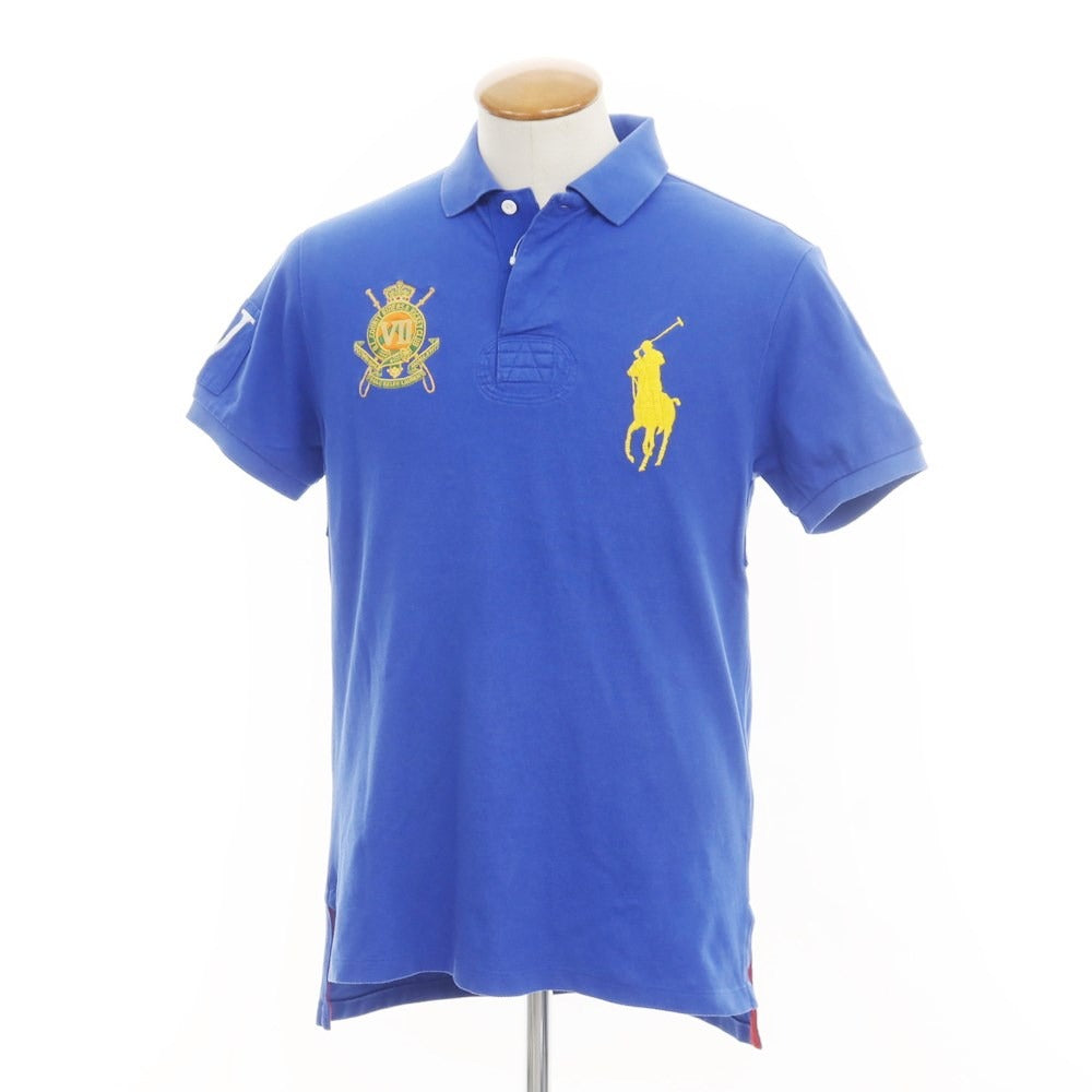 [Used] Polo Ralph Lauren Polo Ralph Lauren Piqué Cotton Big Pony Short Sleeve Polo Shirt Blue [M] [Condition Rank B] [Men&