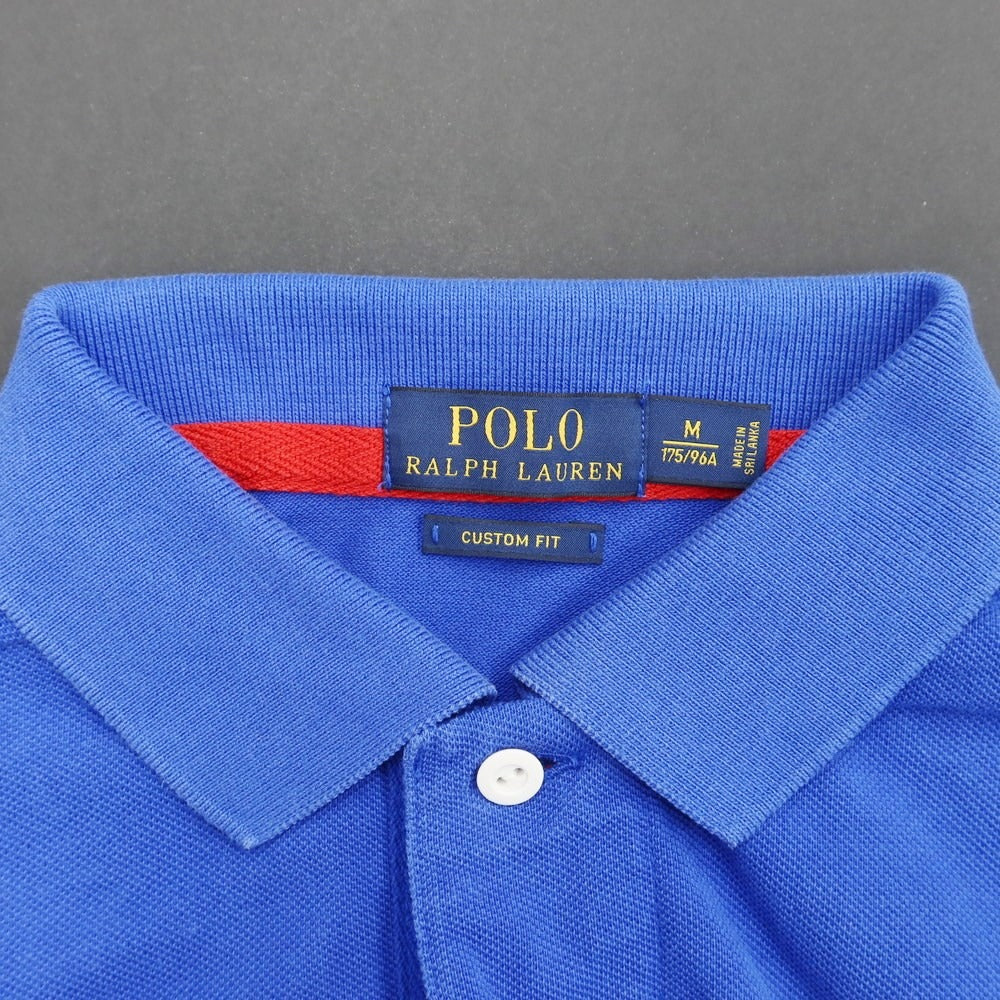 [Used] Polo Ralph Lauren Polo Ralph Lauren Piqué Cotton Big Pony Short Sleeve Polo Shirt Blue [M] [Condition Rank B] [Men&