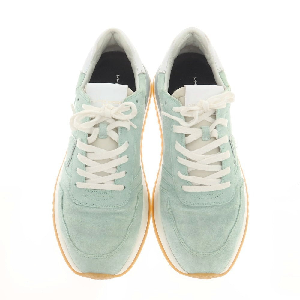 [Used] PHILIPPE MODEL Suede Sneakers Mint Blue [40] [Condition Rank C] [Men&