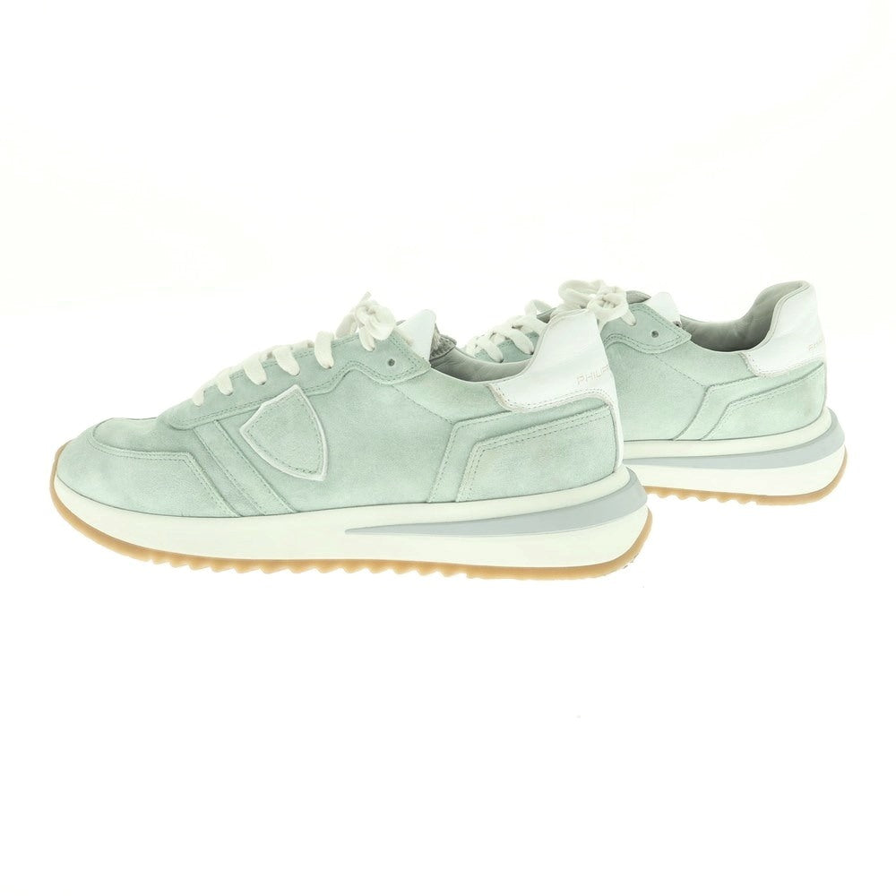 [Used] PHILIPPE MODEL Suede Sneakers Mint Blue [40] [Condition Rank C] [Men&