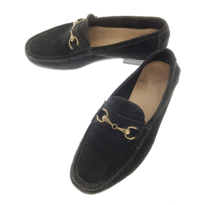 [Used] IL MOCASSINO Suede Bit Loafers Black [40] [Condition Rank C] [Men&