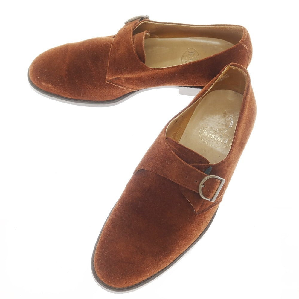 [Used] Kenford KENFORD Suede Single Monk Dress Shoes Brown [25 EEE] [Condition Rank B] ​​[Men&