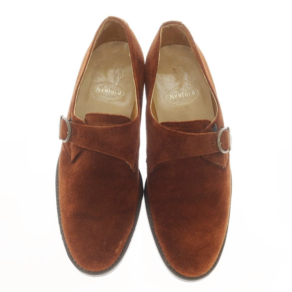 [Used] Kenford KENFORD Suede Single Monk Dress Shoes Brown [25 EEE] [Condition Rank B] ​​[Men&