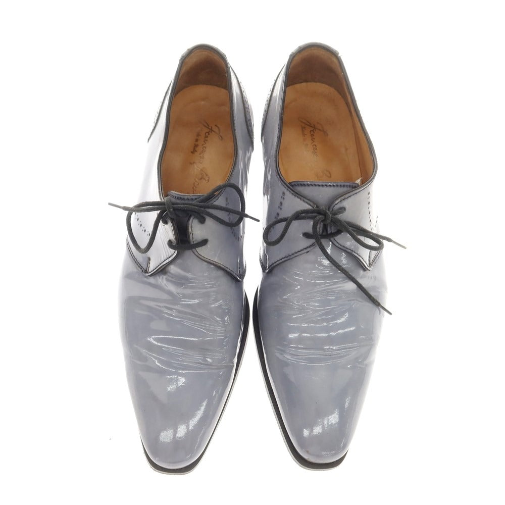 [Used] FRANCESCO BENIGNO Patent leather dress shoes, grey [6] [Condition rank D] [Men&