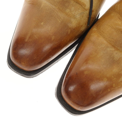 [Used] FRANCESCO BENIGNO Plain Toe Dress Shoes Light Brown x Navy [7] [Condition Rank D] [Men&