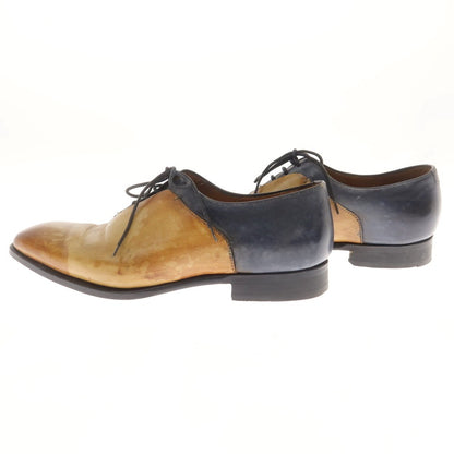 [Used] FRANCESCO BENIGNO Plain Toe Dress Shoes Light Brown x Navy [7] [Condition Rank D] [Men&