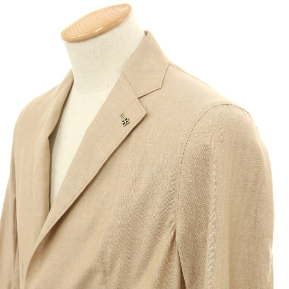 [Used] TAGLIATORE Cotton Silk Unconstructed Jacket Beige [44] [Condition Rank A] [Men&