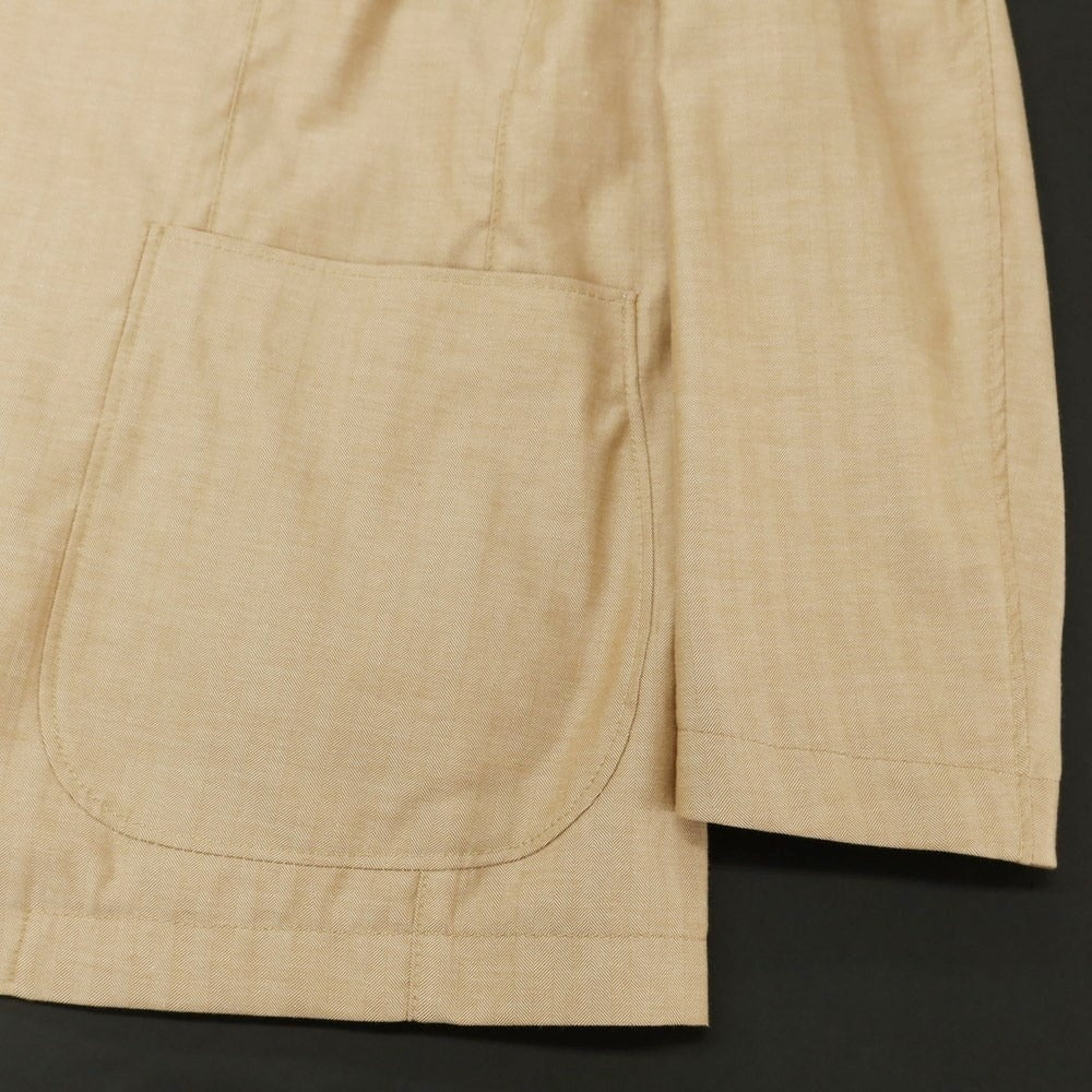 [Used] TAGLIATORE Cotton Silk Unconstructed Jacket Beige [44] [Condition Rank A] [Men&