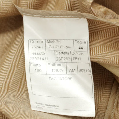 [Used] TAGLIATORE Cotton Silk Unconstructed Jacket Beige [44] [Condition Rank A] [Men&