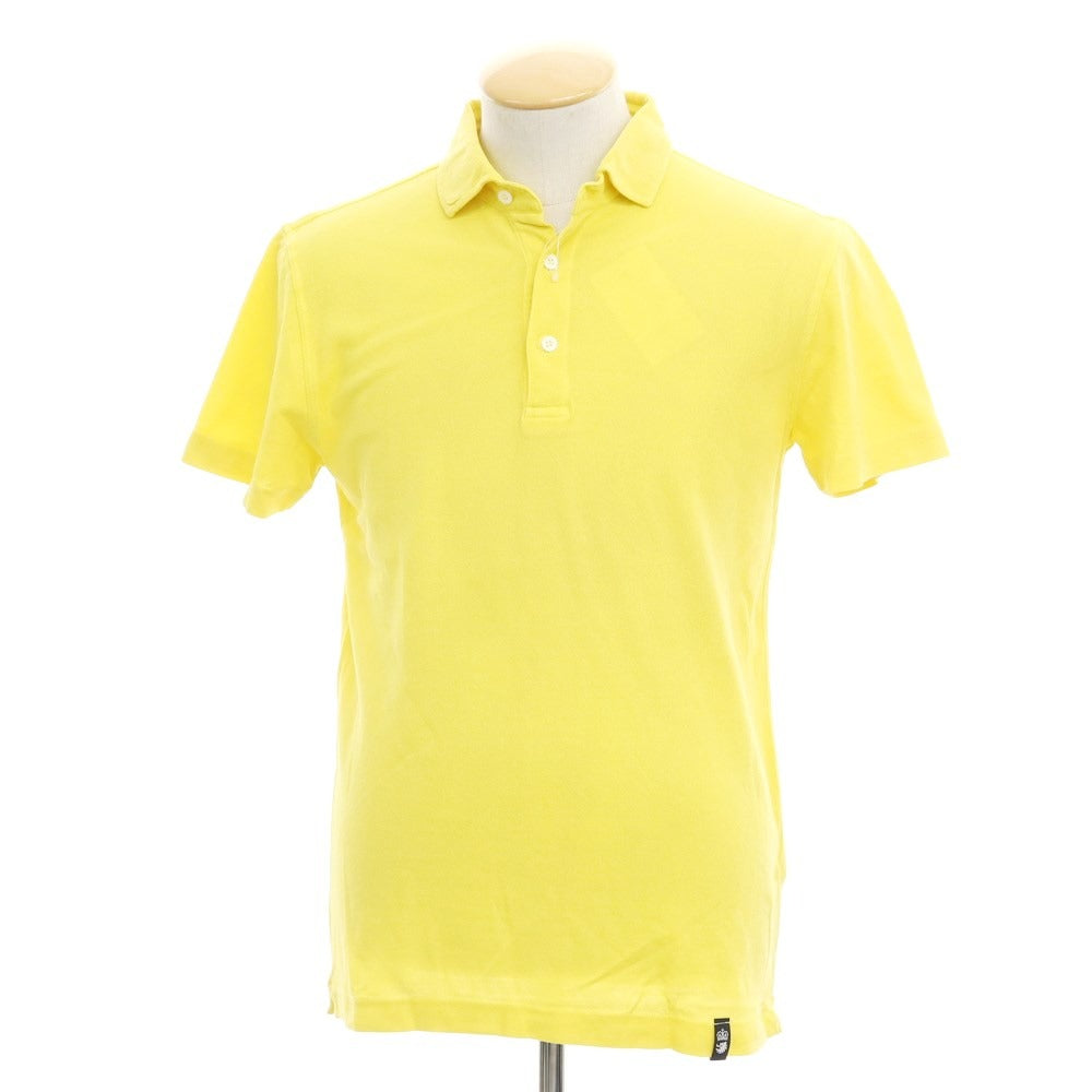 [Used] Drumohr Cotton Short Sleeve Polo Shirt Yellow [XS] [Condition Rank A] [Men&