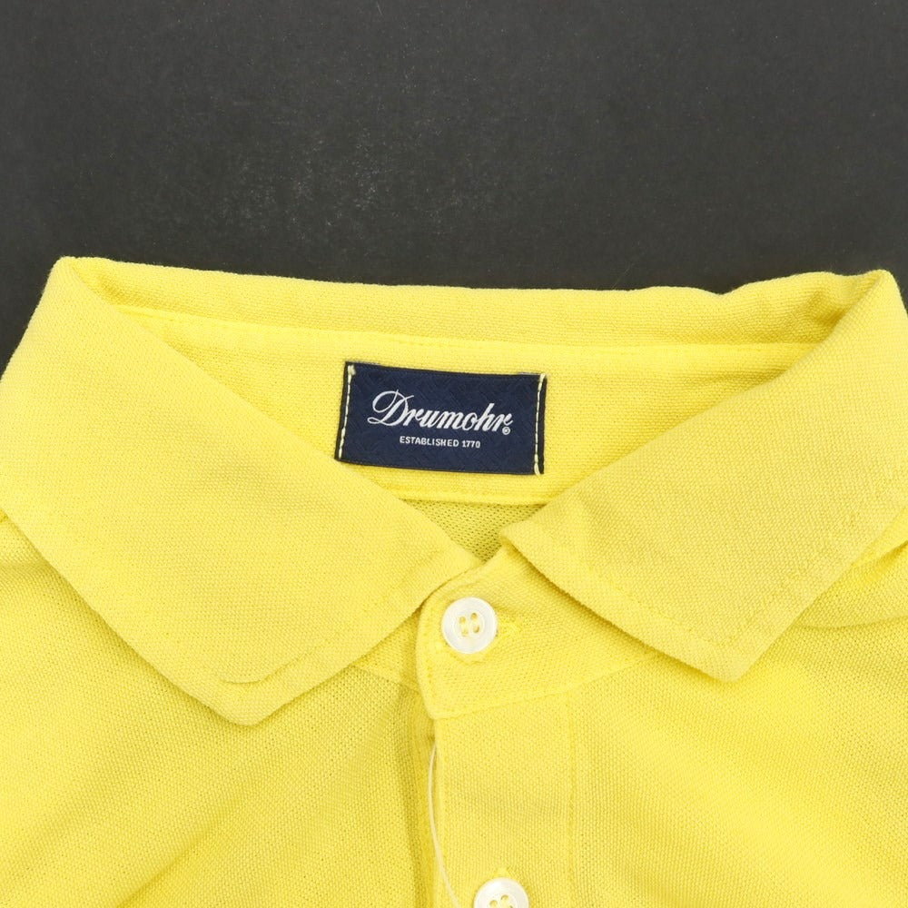 [Used] Drumohr Cotton Short Sleeve Polo Shirt Yellow [XS] [Condition Rank A] [Men&