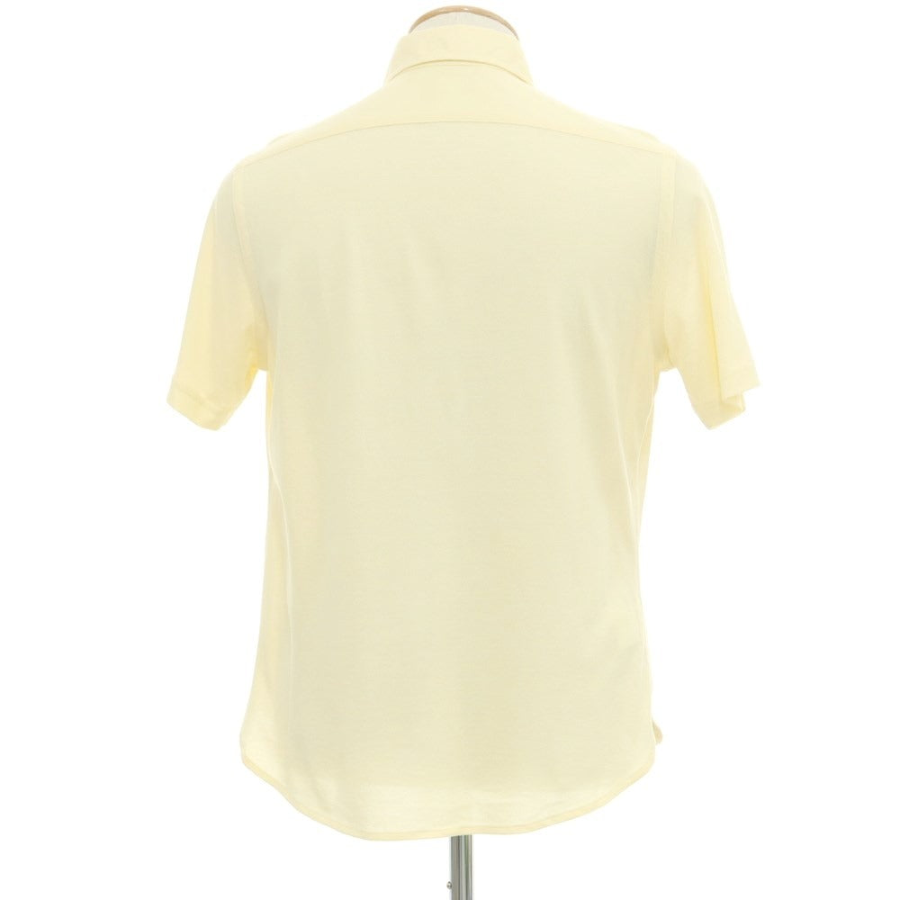 [Used] [Unused] GUY ROVER Cotton Nylon Horizontal Collar Short Sleeve Shirt Light Yellow [Size S] [YEL] [S/S] [Condition Rank S] [Men&