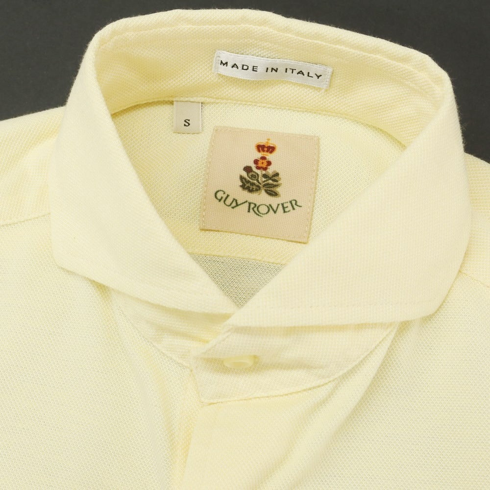 [Used] [Unused] GUY ROVER Cotton Nylon Horizontal Collar Short Sleeve Shirt Light Yellow [Size S] [YEL] [S/S] [Condition Rank S] [Men&