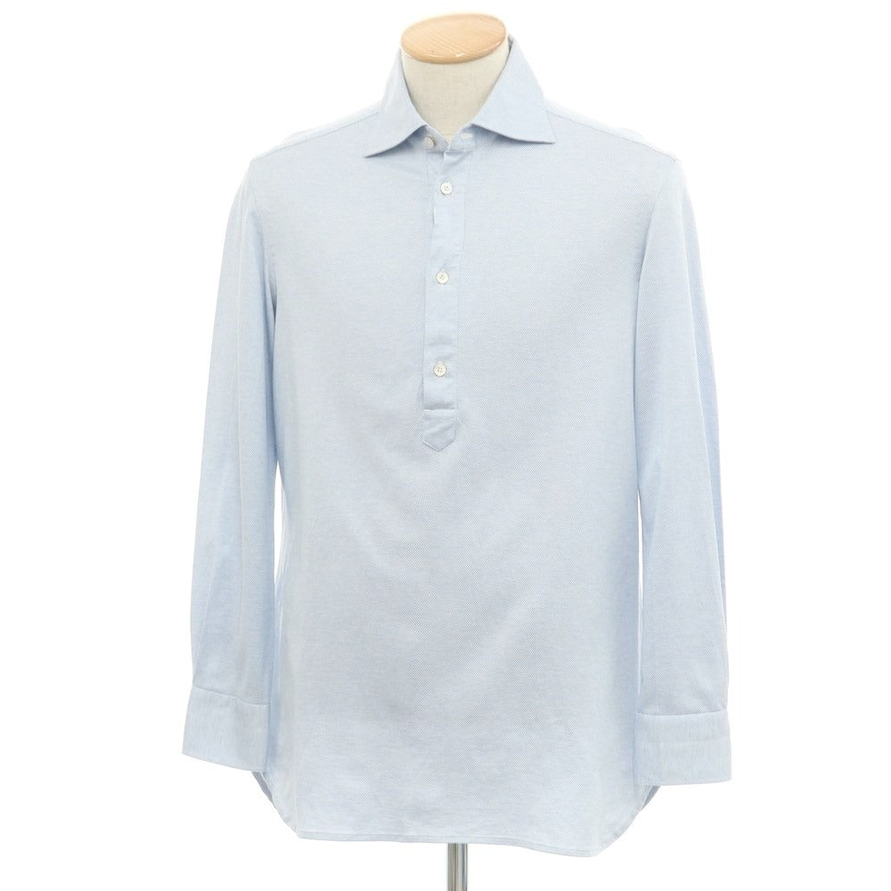 [Used] Vanacore Cotton Pullover Casual Shirt Light Blue x White [Size S] [BLU] [S/S/A/W] [Condition Rank A] [Men&