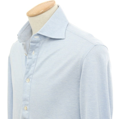 [Used] Vanacore Cotton Pullover Casual Shirt Light Blue x White [Size S] [BLU] [S/S/A/W] [Condition Rank A] [Men&