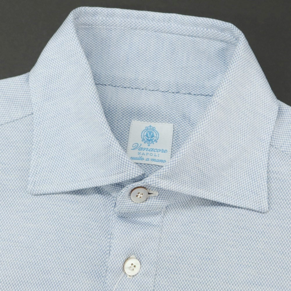 [Used] Vanacore Cotton Pullover Casual Shirt Light Blue x White [Size S] [BLU] [S/S/A/W] [Condition Rank A] [Men&