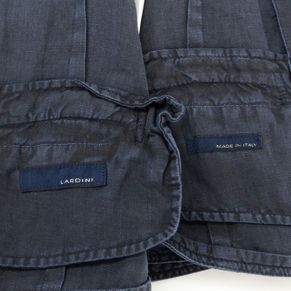 [Used] LARDINI Linen Vest Casual Gilet Dark Navy [Size 48] [NVY] [S/S] [Condition Rank C] [Men&