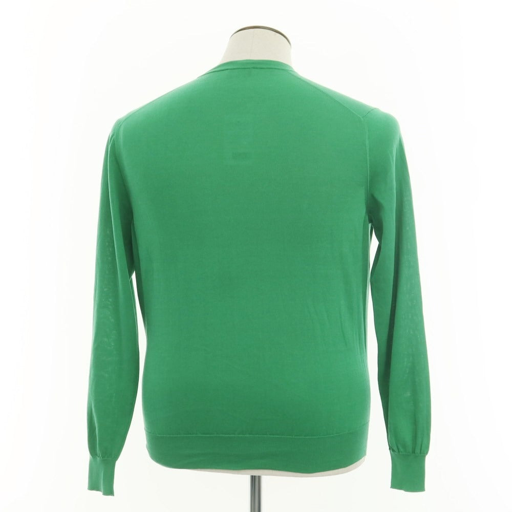 [Used] Drumohr high gauge cotton cardigan, green [48] [Condition rank B] [Men&