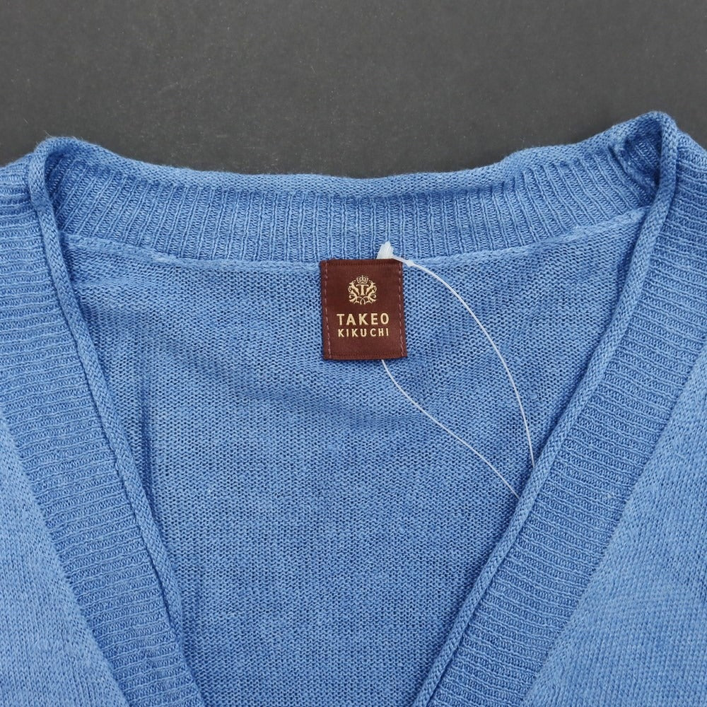 [Used] TAKEO KIKUCHI Linen Cardigan Blue [2] [Condition Rank C] [Men&