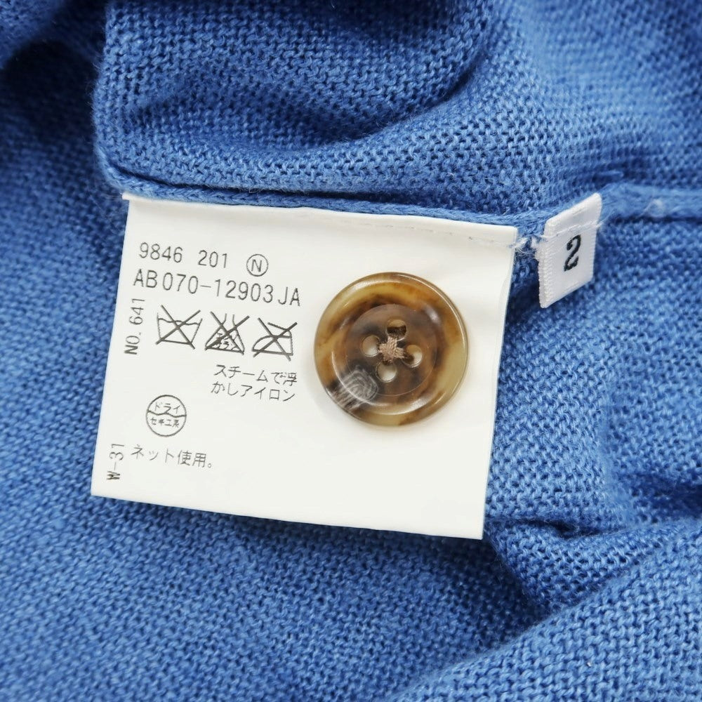 [Used] TAKEO KIKUCHI Linen Cardigan Blue [2] [Condition Rank C] [Men&