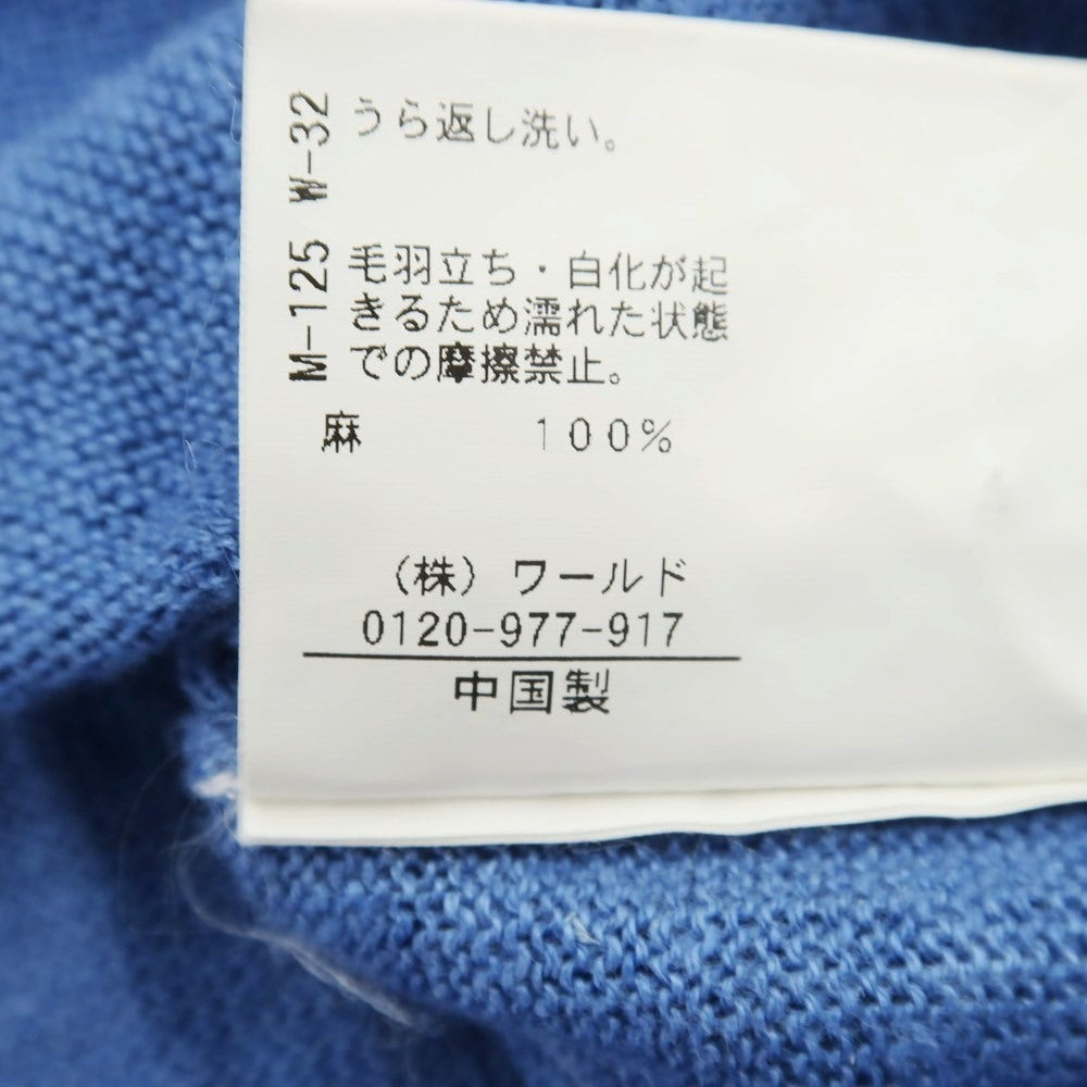 [Used] TAKEO KIKUCHI Linen Cardigan Blue [2] [Condition Rank C] [Men&