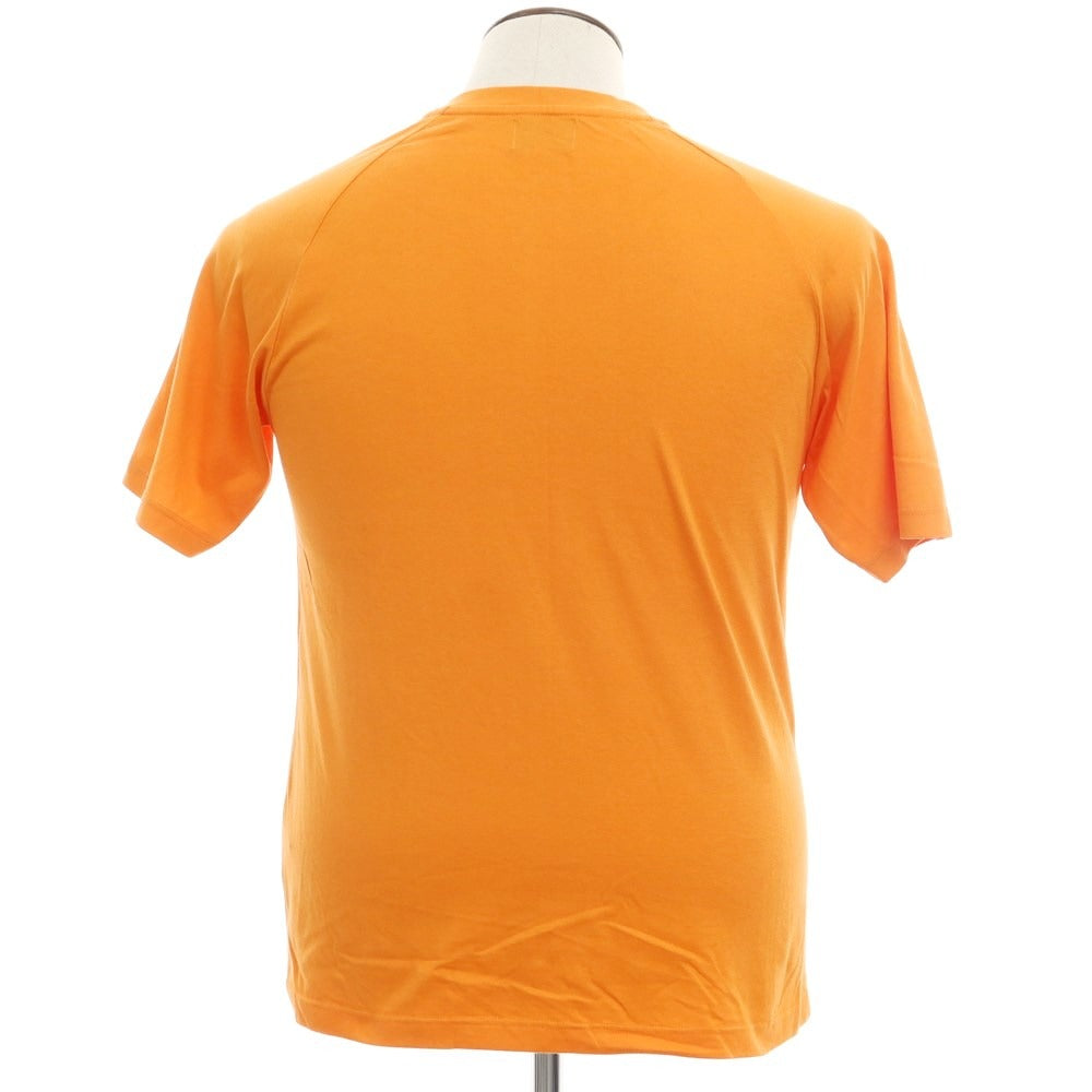 [Used] Champion High Gauge Cotton Polyester Half Zip Short Sleeve T-Shirt Orange [L] [Condition Rank B] [Men&