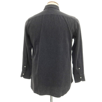 [Used] PIETRO PROVENZALE Cotton Wide Collar Casual Shirt Dark Gray [Size 40] [GRY] [S/S/A/W] [Condition Rank C] [Men&