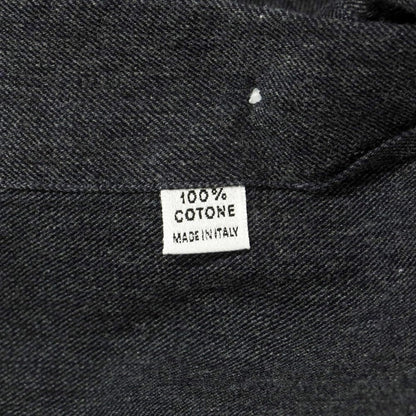 [Used] PIETRO PROVENZALE Cotton Wide Collar Casual Shirt Dark Gray [Size 40] [GRY] [S/S/A/W] [Condition Rank C] [Men&