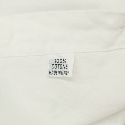 [Used] Finamore Cotton Horizontal Collar Casual Shirt Off White [Size 40] [WHT] [S/S/A/W] [Condition Rank D] [Men&