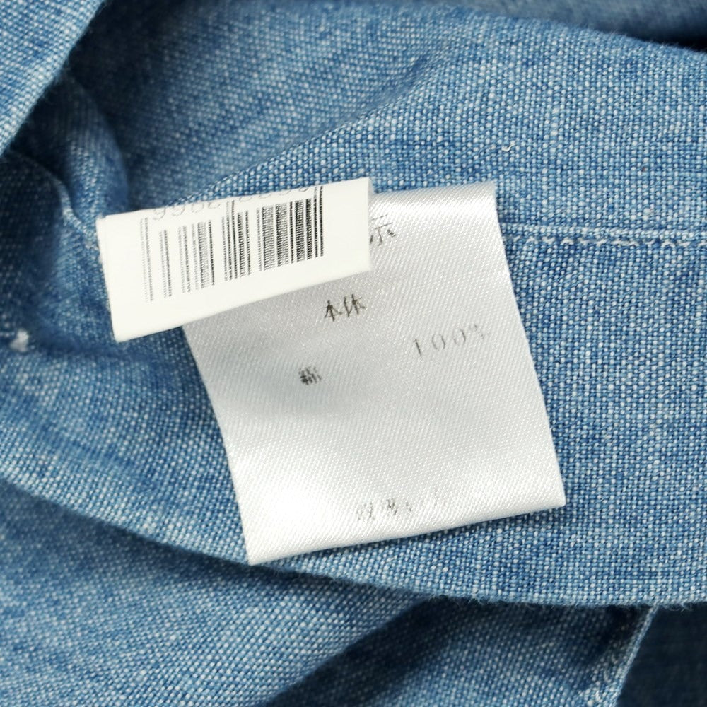 [Used] BARBA Cotton Wide Collar Casual Shirt Blue [Size 40] [BLU] [S/S/A/W] [Condition Rank C] [Men&