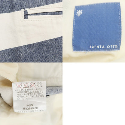 [Used] TRENTA OTTO Cotton Linen Striped Shorts Navy x White [46] [Condition Rank D] [Men&