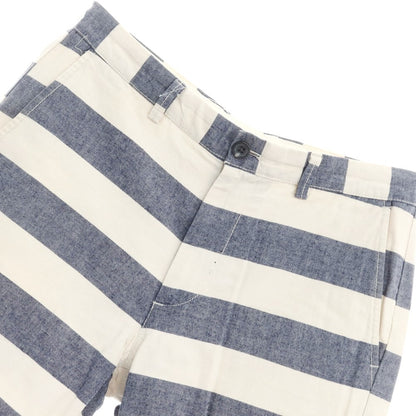 [Used] TRENTA OTTO Cotton Linen Striped Shorts Navy x White [46] [Condition Rank D] [Men&