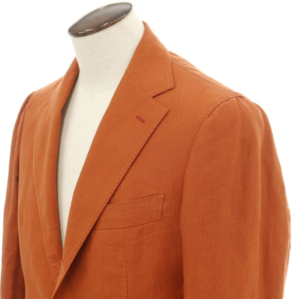 [Used] TITO ALLEGRETTO Linen 3B Casual Jacket Orange Brown [Size 48] [BRW] [S/S] [Condition Rank B] ​​[Men&