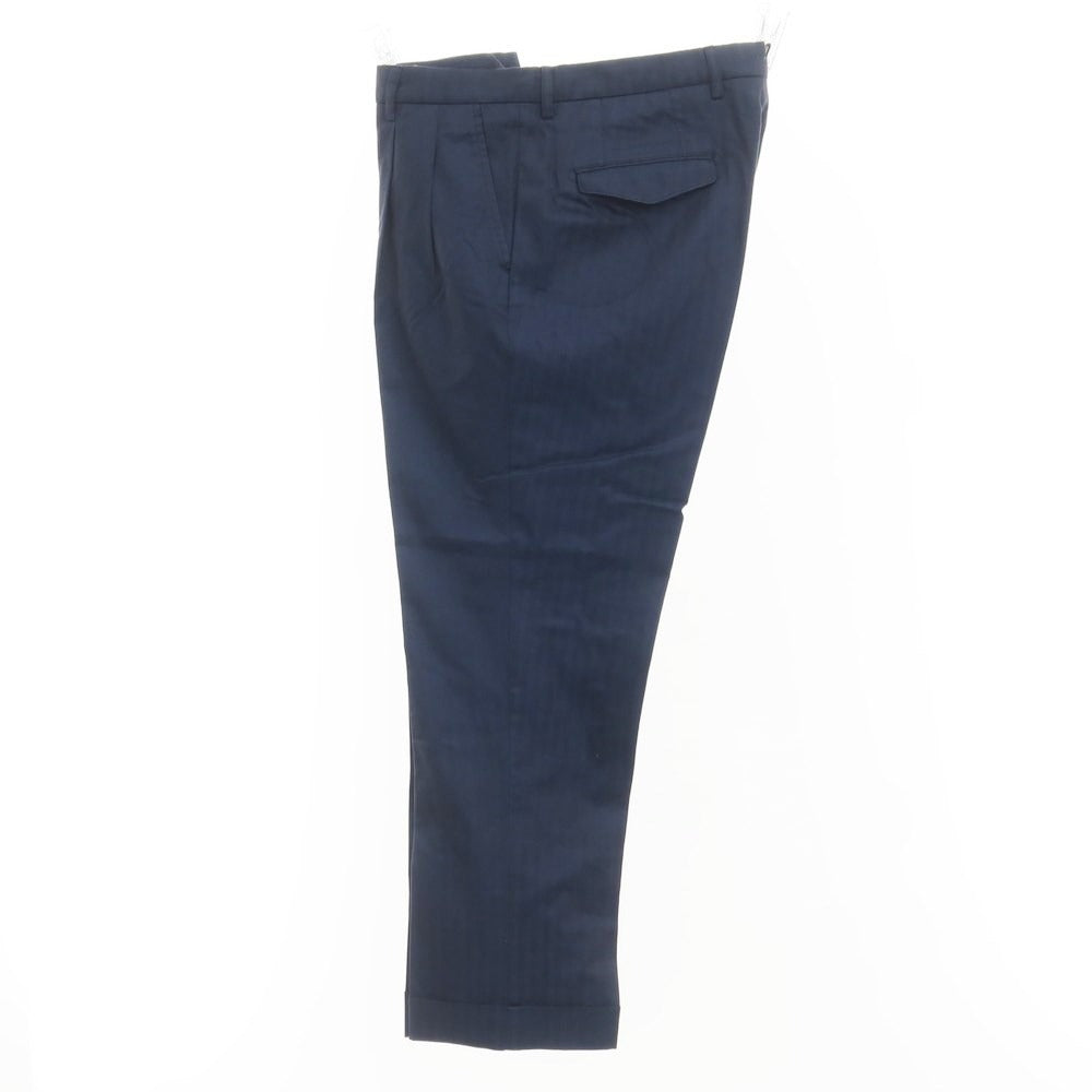 [Used] BERWICH Cotton Two-Pleated Slacks Pants Navy [48] [Condition Rank B] ​​[Men&