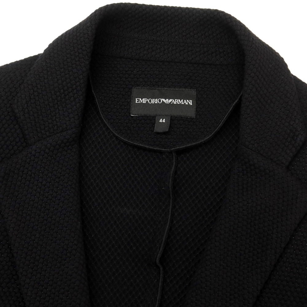 [Used] Emporio Armani EMPORIO ARMANI Cotton Rayon Jersey Casual Jacket Black [Size 44] [BLK] [S/S] [Condition Rank B] ​​[Men&