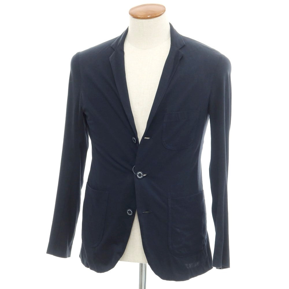 [Used] Emporio Armani EMPORIO ARMANI High Gauge Cotton Jersey Casual Jacket Navy [46] [Condition Rank C] [Men&