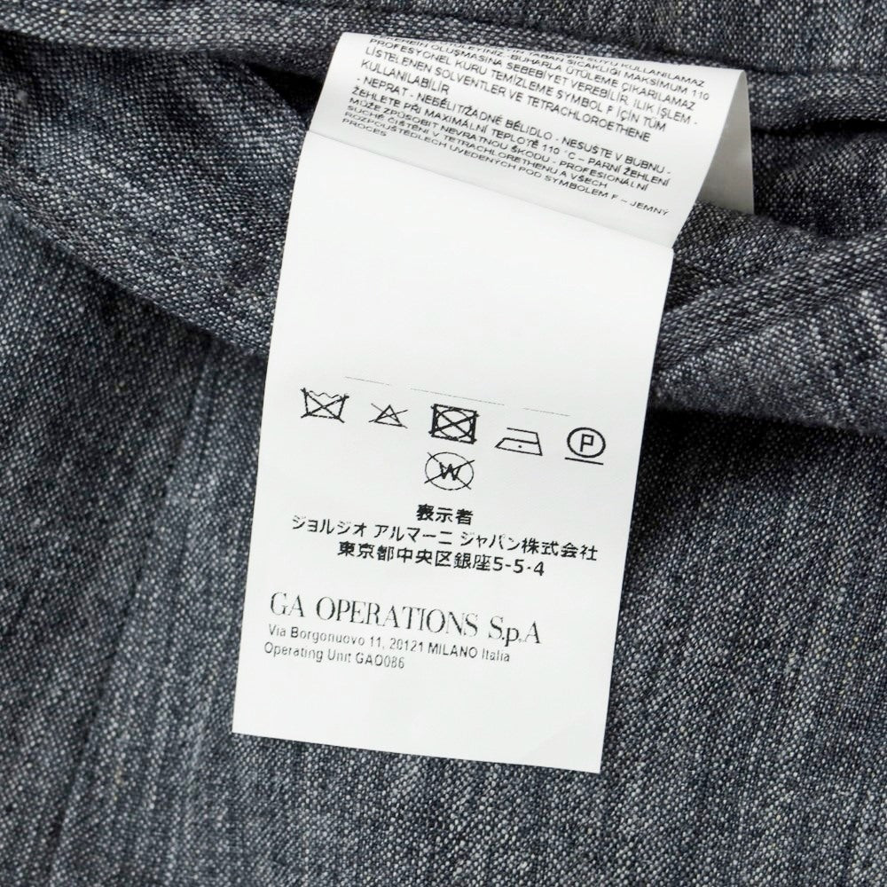 [Used] Emporio Armani EMPORIO ARMANI Linen Unconstructed Jacket Gray [44] [Condition Rank C] [Men&