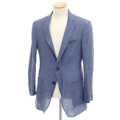 [Used] Emporio Armani EMPORIO ARMANI Linen Unconstructed Jacket Light Navy [44] [Condition Rank C] [Men&